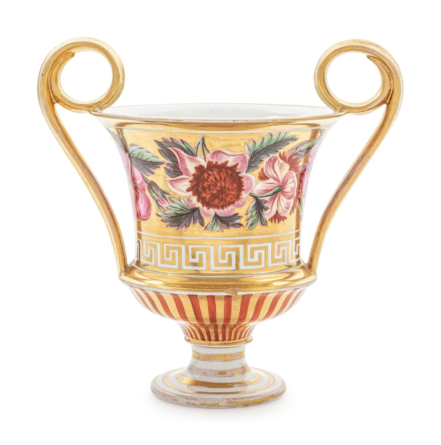 A Spode Porcelain Two Handle Urn — c. 1820