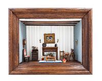 Two American Dioramas Height 11 1/2 x depth 14 3/4 x width 6 1/4 inches. — 20TH CENTURY