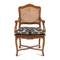 A Louis XV Style Oak Fauteuil