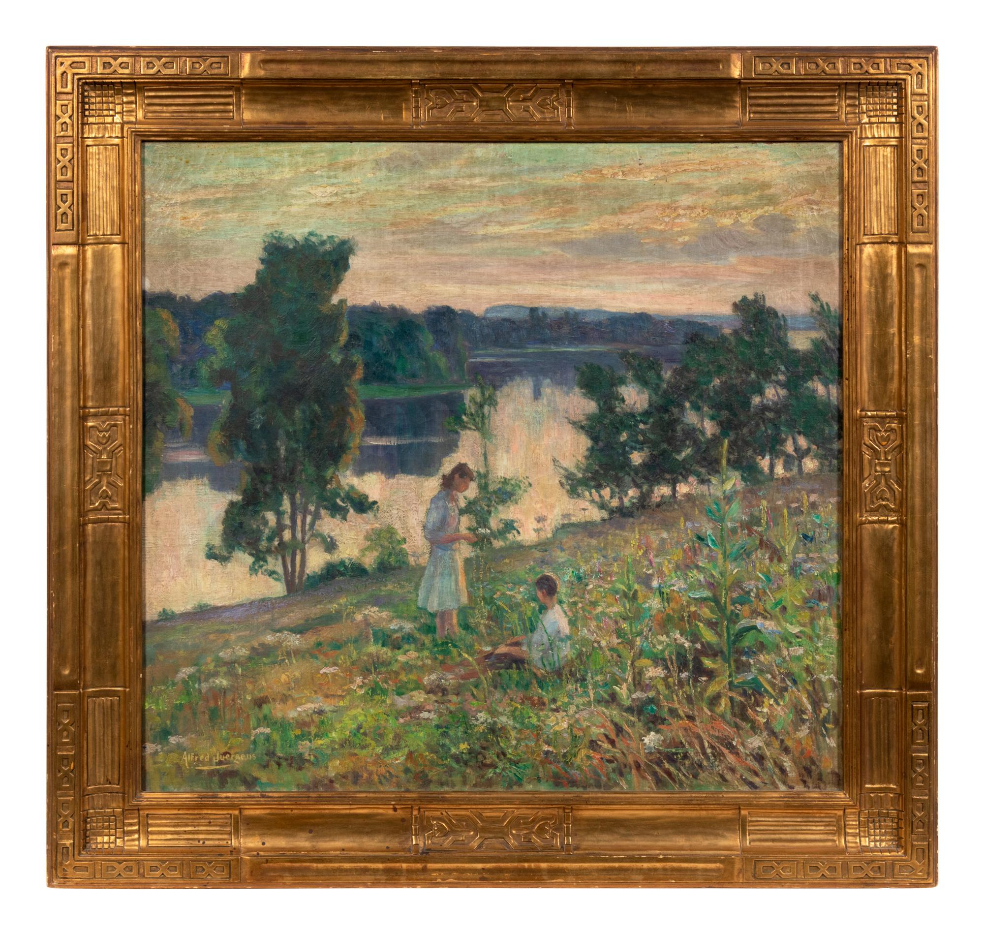 Children by a River