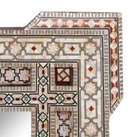 A Pair of Moorish Style Marquetry Mirrors