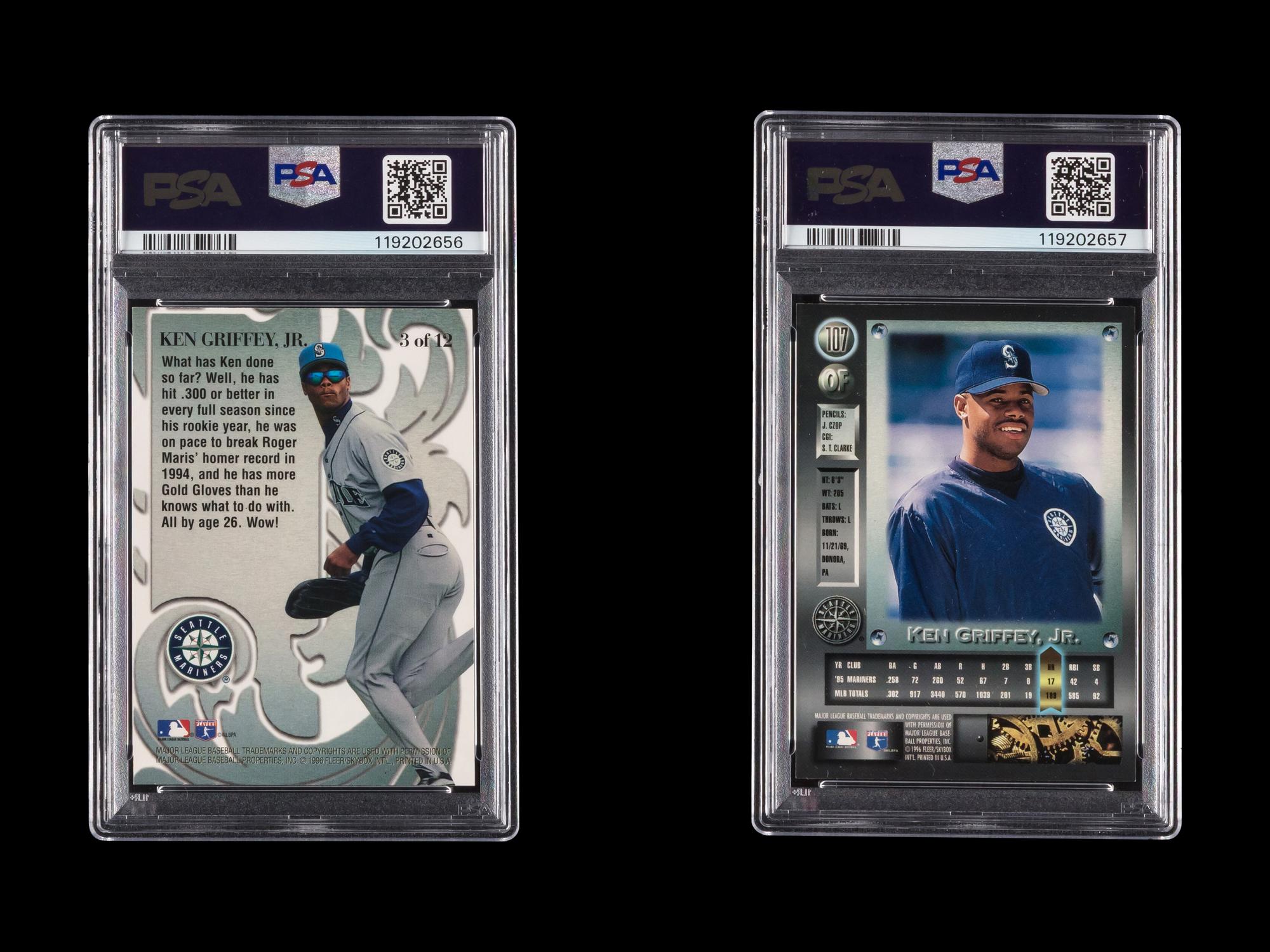 A Group of PSA Graded 1996 Metal Universe Ken Griffey Jr. Baseball Cards