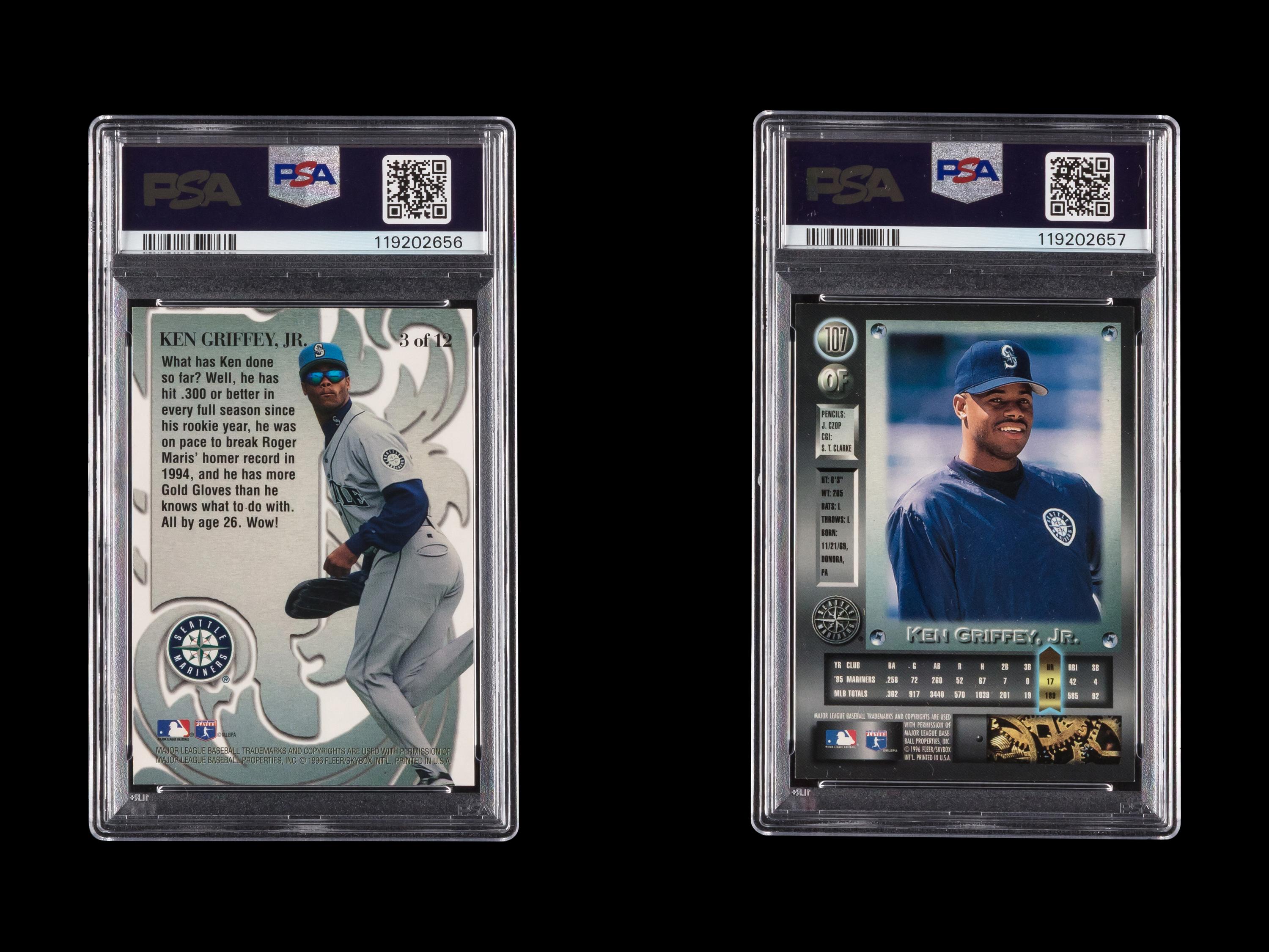 A Group of PSA Graded 1996 Metal Universe Ken Griffey Jr. Baseball Cards