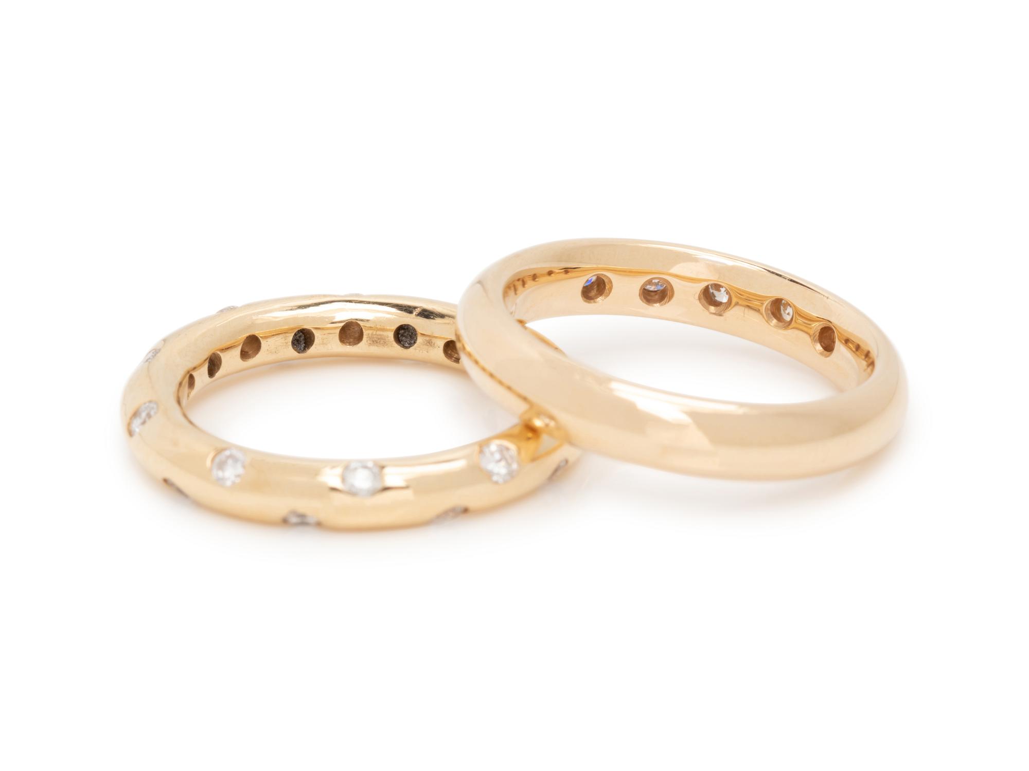 COLLECTION OF YELLOW GOLD AND DIAMOND RINGS