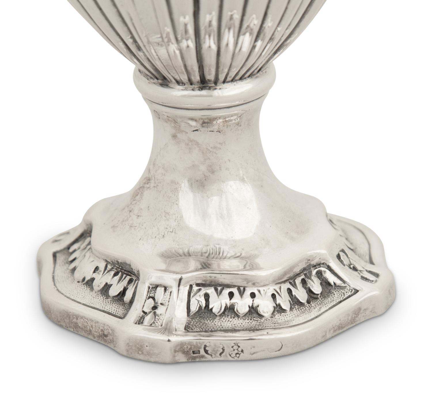 A Pair of Continental Silver Sugar Casters