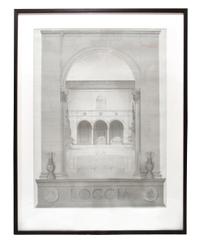 A Set of Four Architectural Drawings from the University of Illinois Architecture Department 32" W x 1.5" D x 41.5" H — United States, Circa 1920