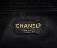 Chanel Black Leather Shoulder Bag, 1997-99