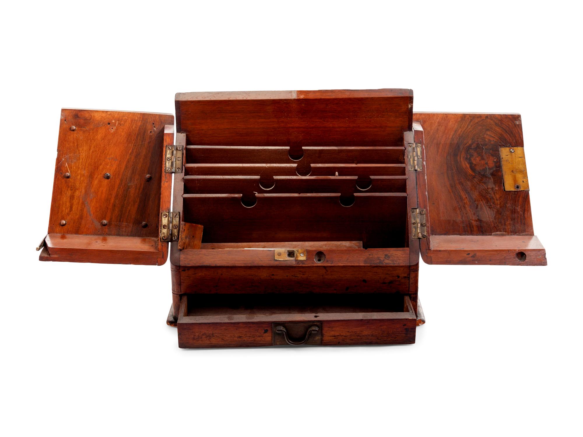 A Victorian Mahogany Letter Box