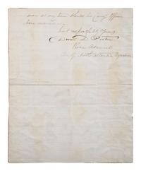 [CIVIL WAR]. PORTER, David Dixon (1813-1891). Letter signed on US Flagship Malvern letterhead.