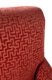 A Rubelli Seneca Rosa Indiano -Upholstered Easy Chair