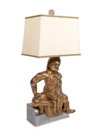 A Southeast Asian Style Figure Mounted as a Lamp
