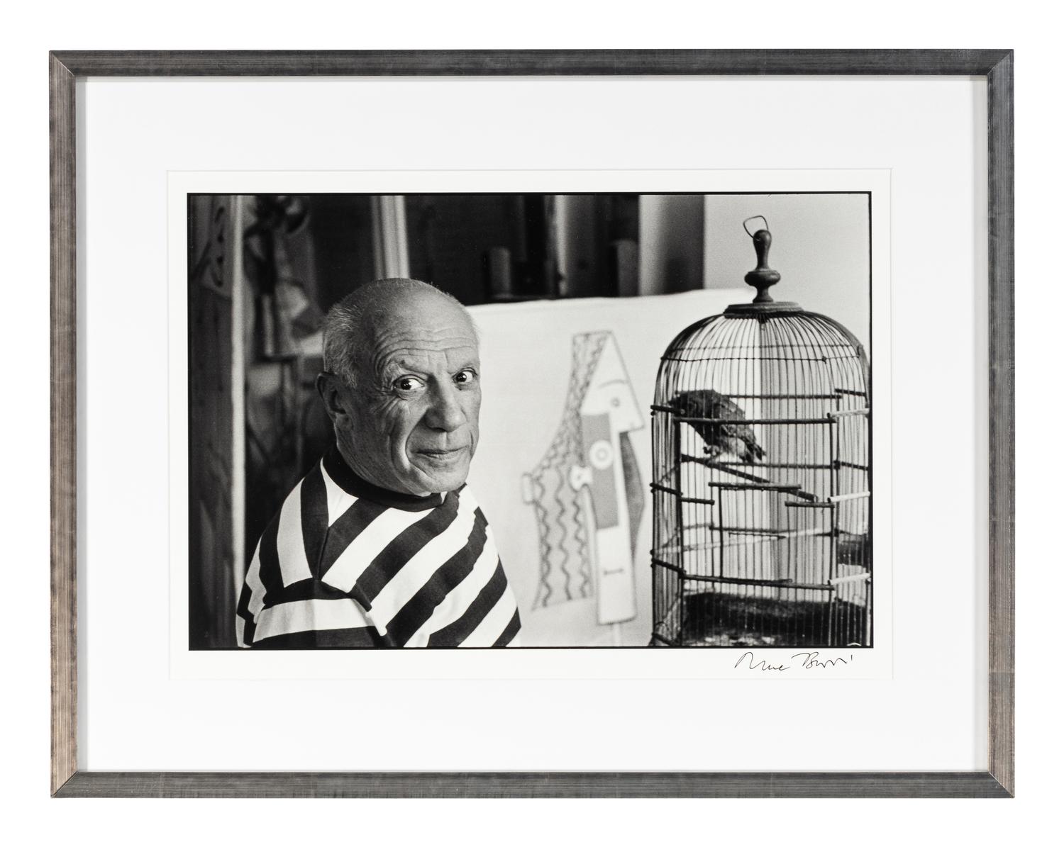 René Burri (1913-2014) Pablo Picasso, Villa "La Californie", 1957; and volume, Koetzle, "René Burri Photographs," 2004