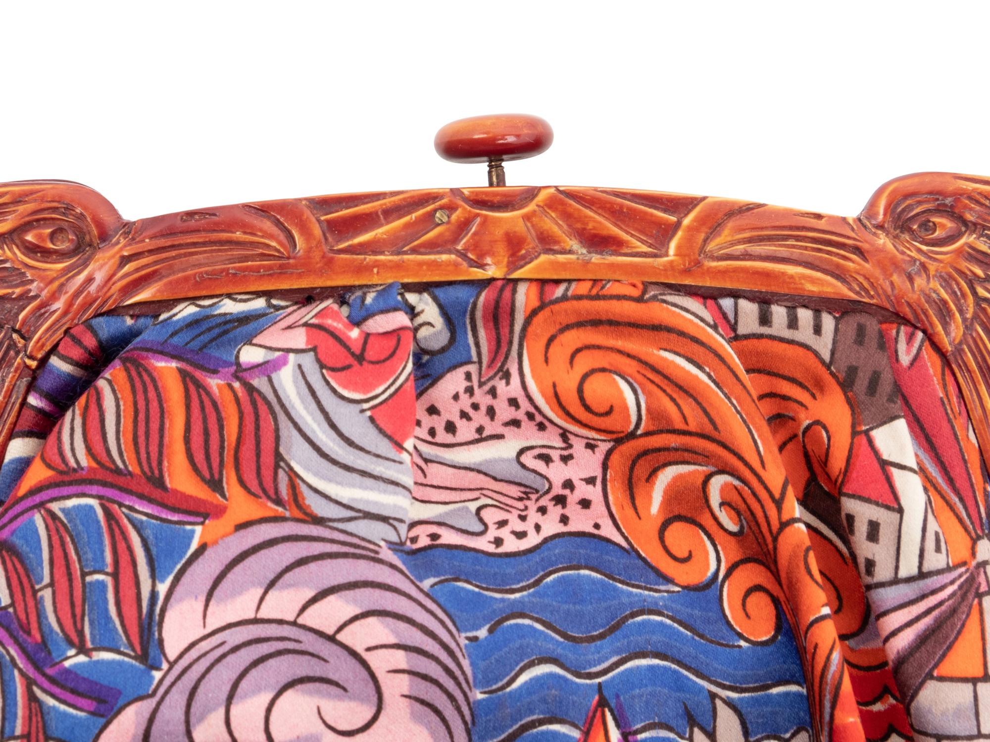 Raoul Dufy "Deauville" Silk Fabric Bag, 1925