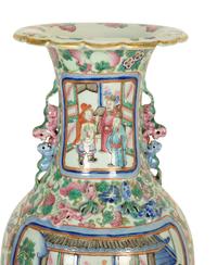 A Large Chinese Famille Rose Porcelain Vase