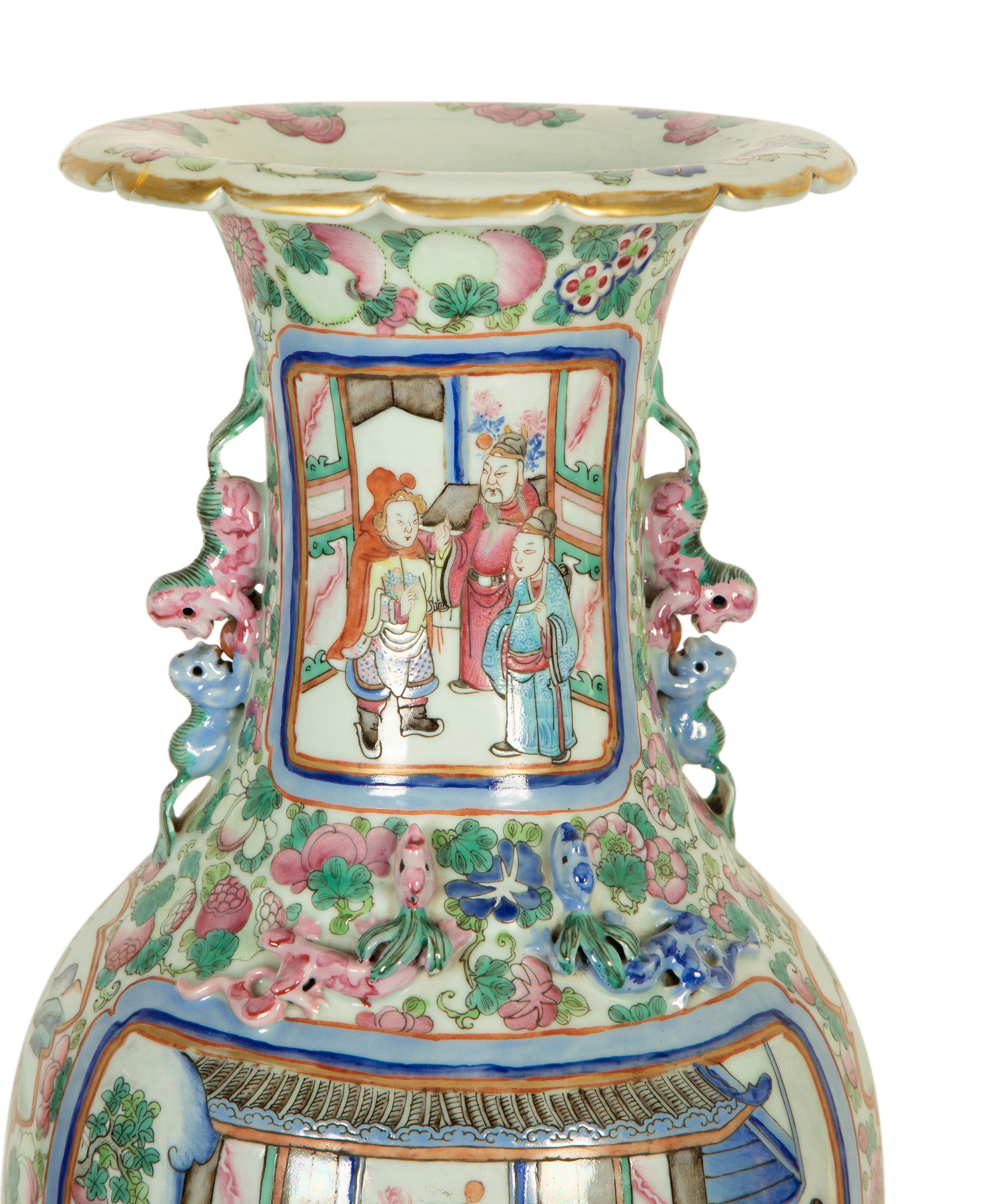 A Large Chinese Famille Rose Porcelain Vase