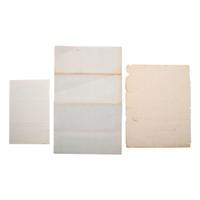[AUTOGRAPHS & MANUSCRIPTS] -- [POLITICS]. WELLES, Gideon (1802-1878), Schuyler COLFAX (1823-1885), and F.W. SEWARD (1830-1915). A group of 3 autographs, comprising: