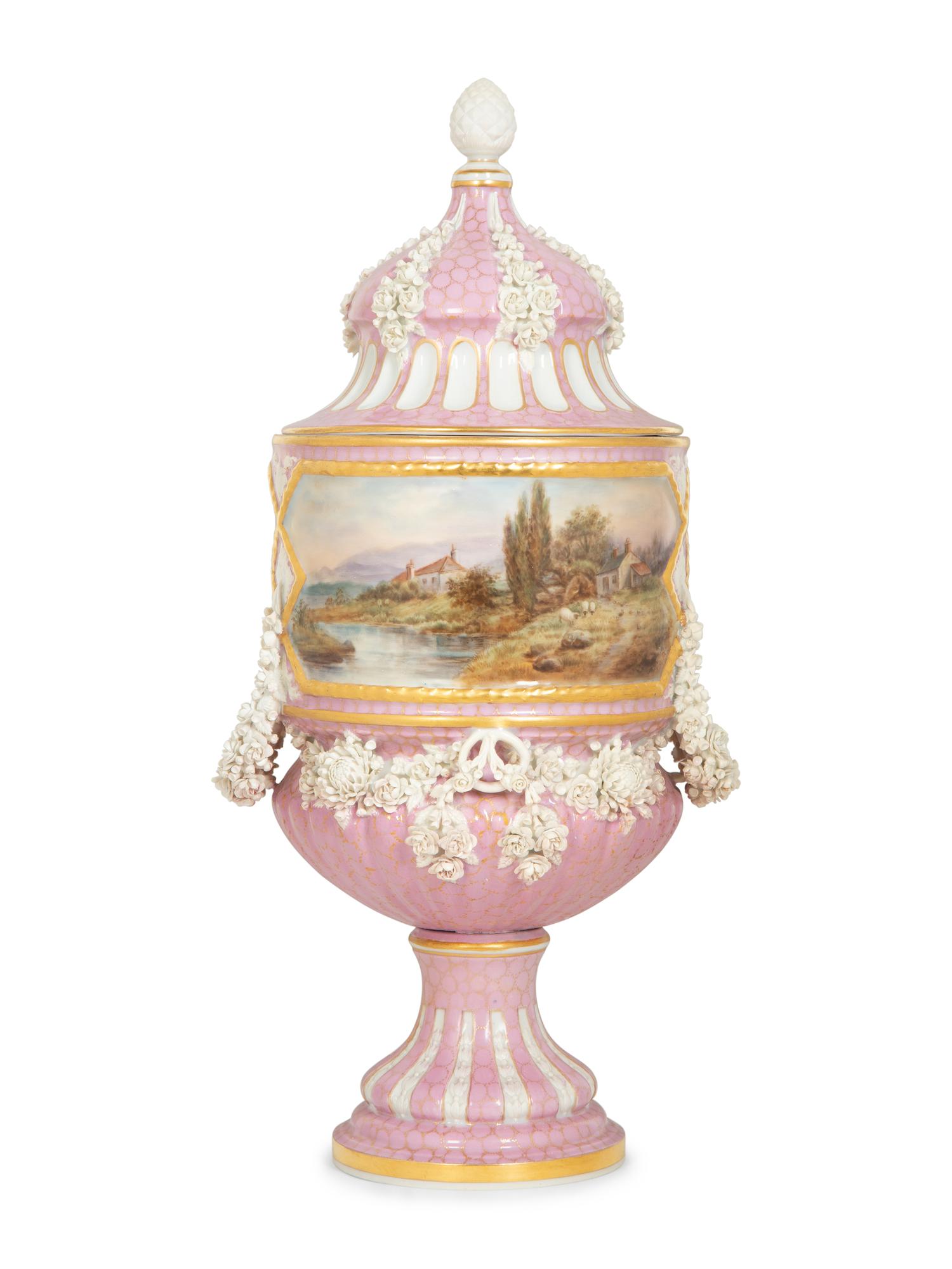 A Sèvres Style Porcelain Urn
