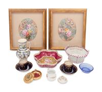 A Collection of Continental Porcelain and Ceramic Articles