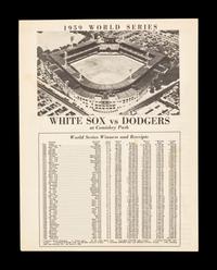 A Bill Veeck Signed Autograph 1959 World Series Program With Game 6 Ticket Stub (Beckett Authentication Services)