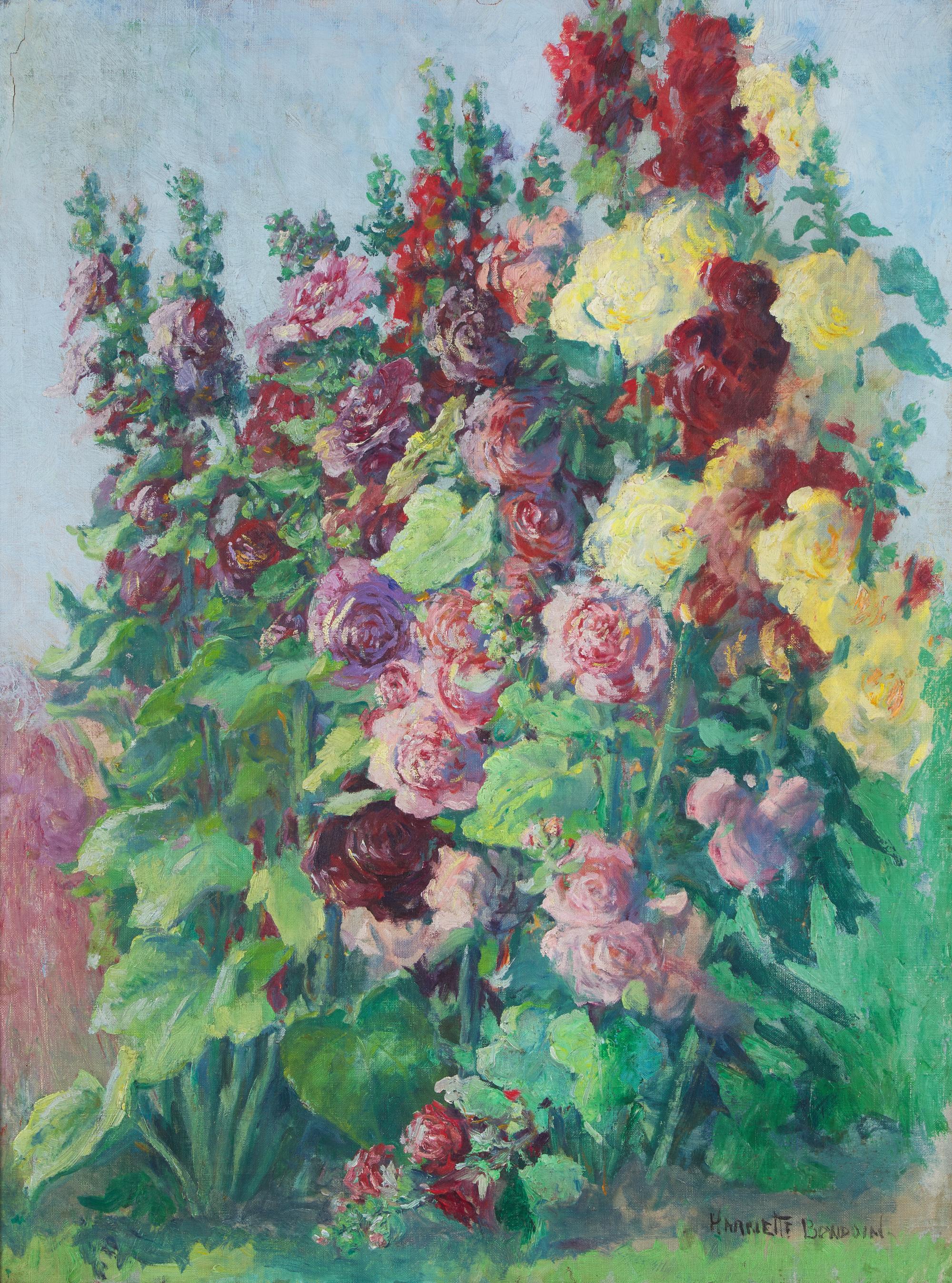 Hollyhocks