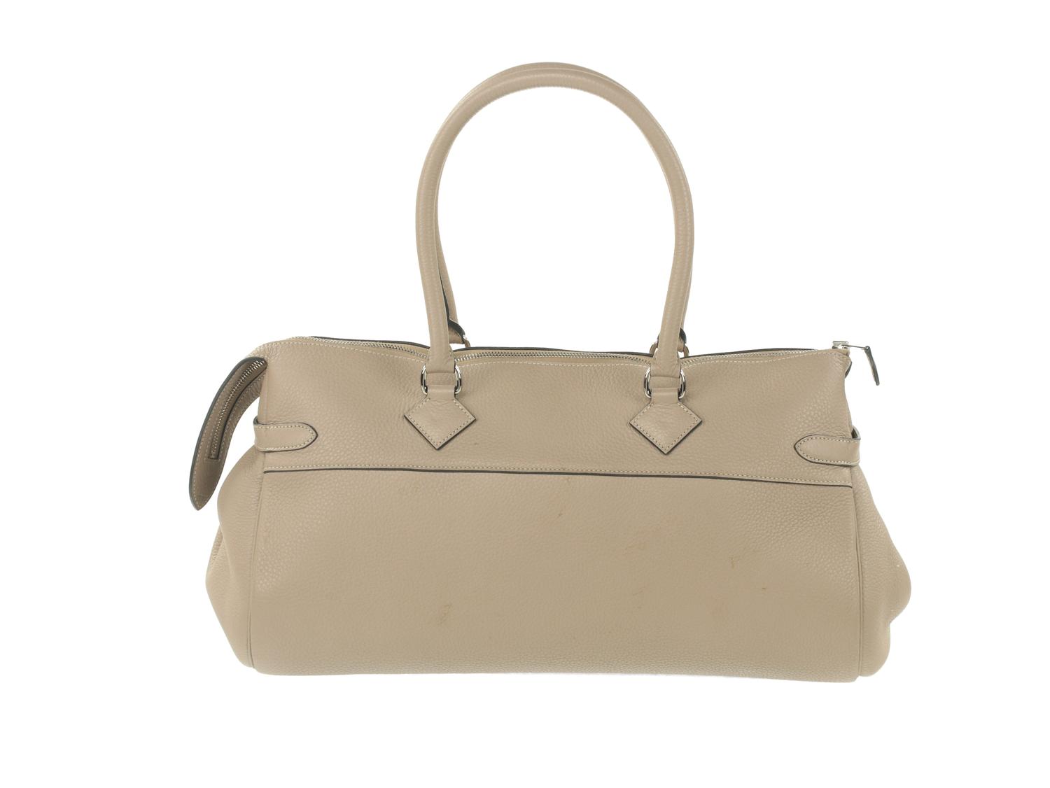 Hermès Atlas Weekender in Etoupe Togo Leather