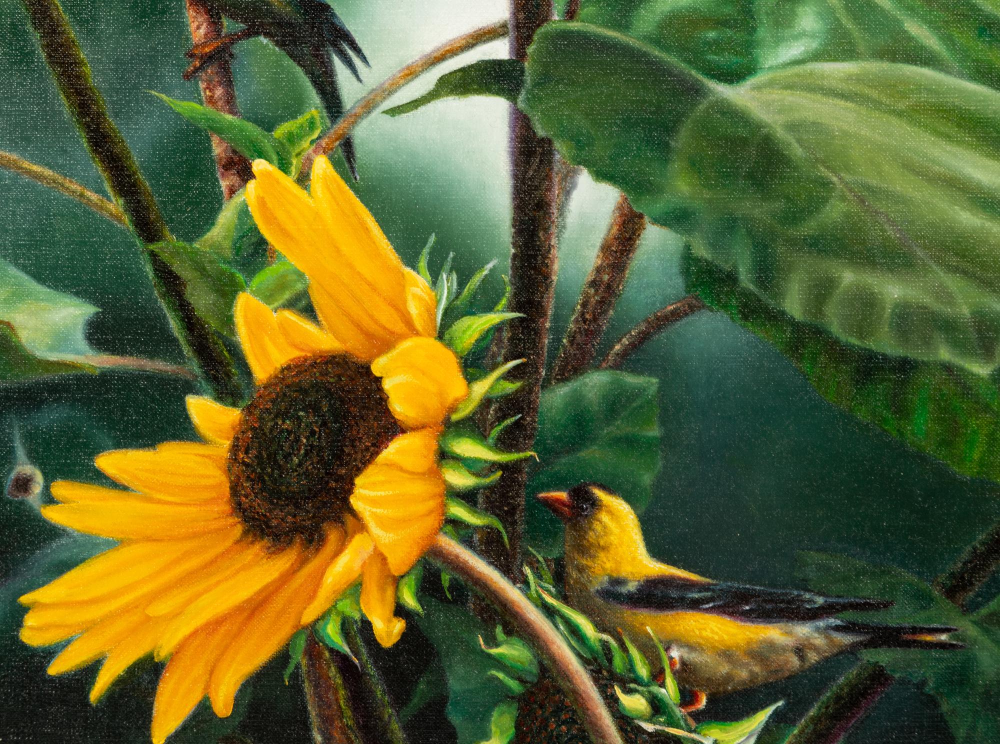 Goldfinches in the Garden