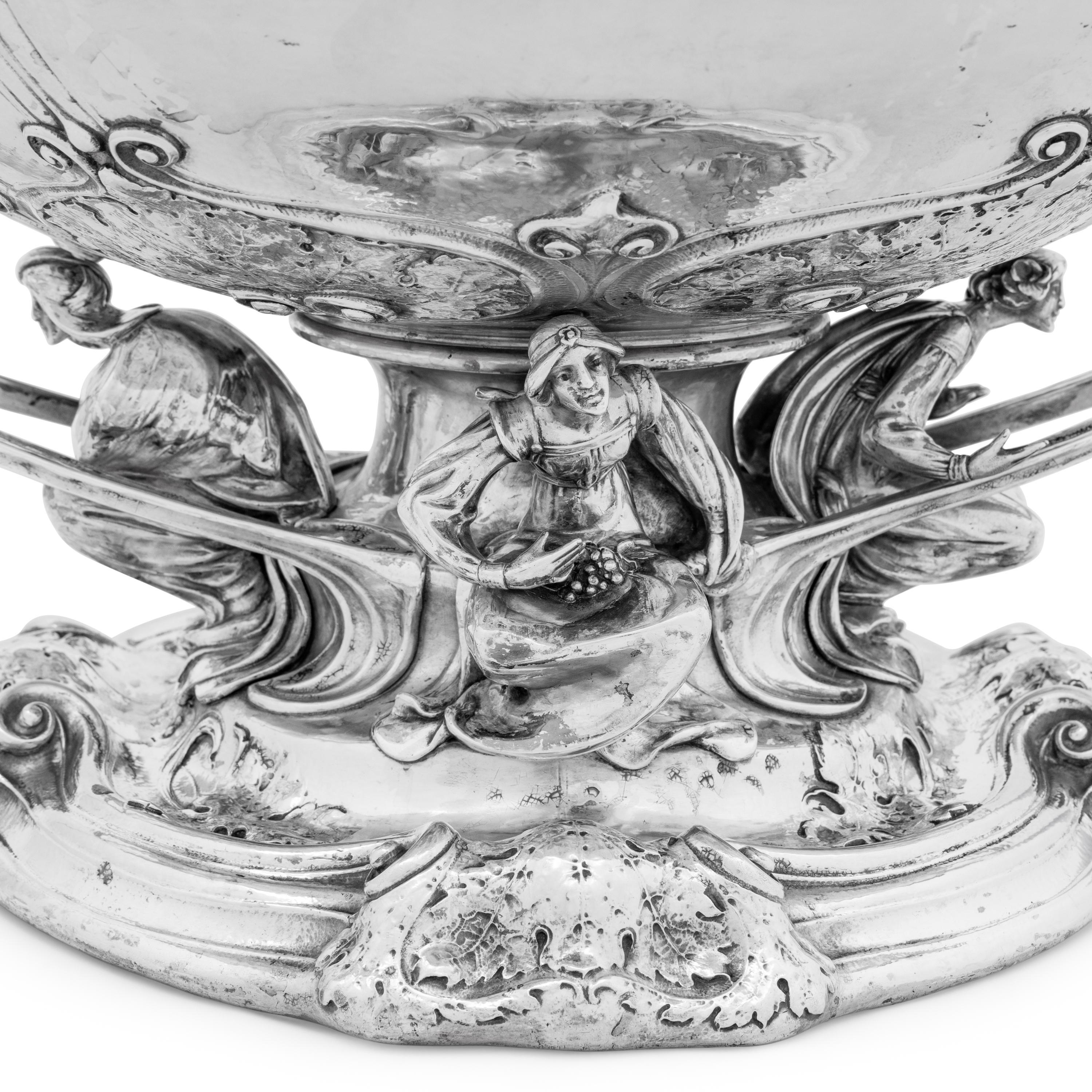 A Large Martelé Silver Punch Bowl Made for the 1904 Louisiana Purchase Exposition in St. Louis