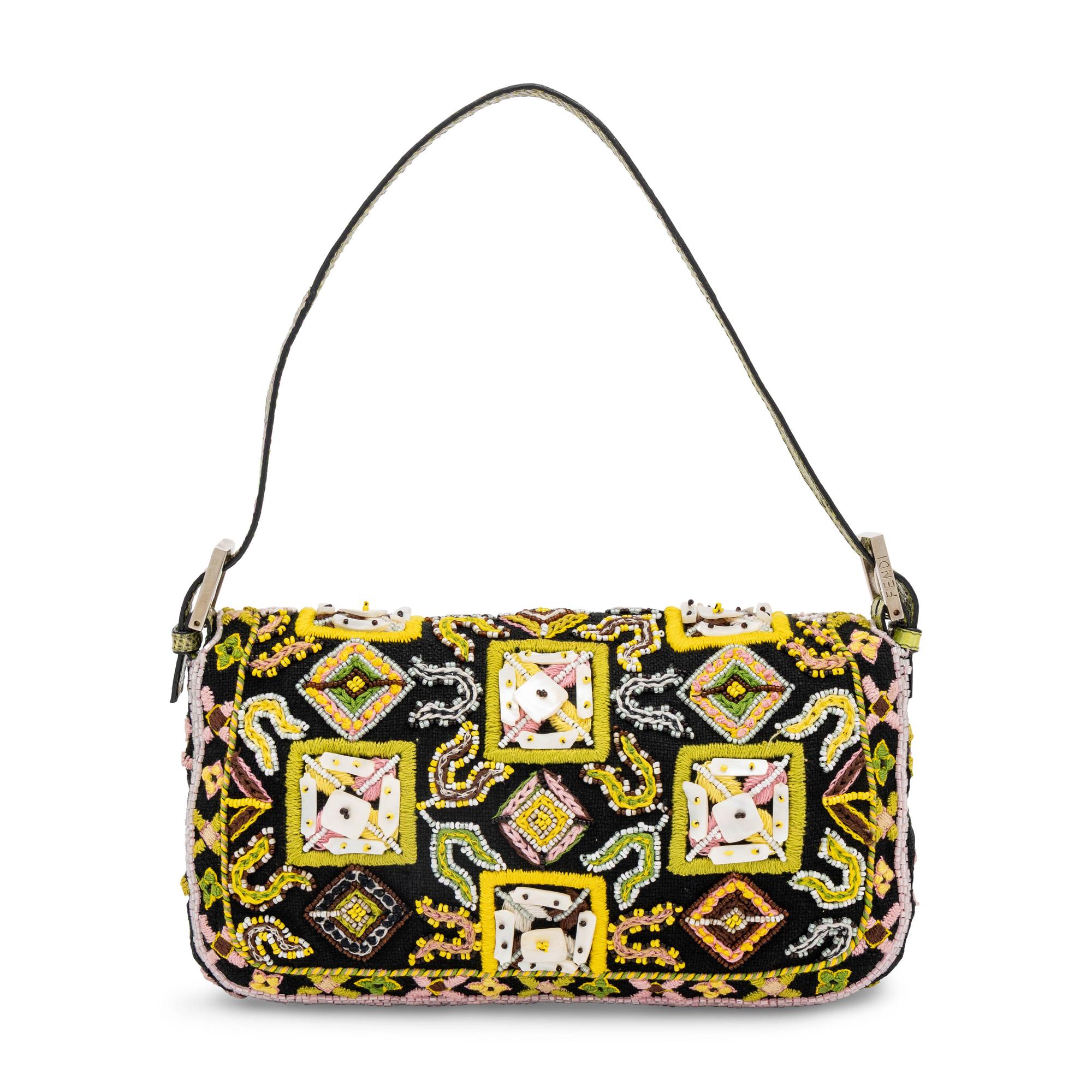 Fendi, Embroidered & Beaded Baguette