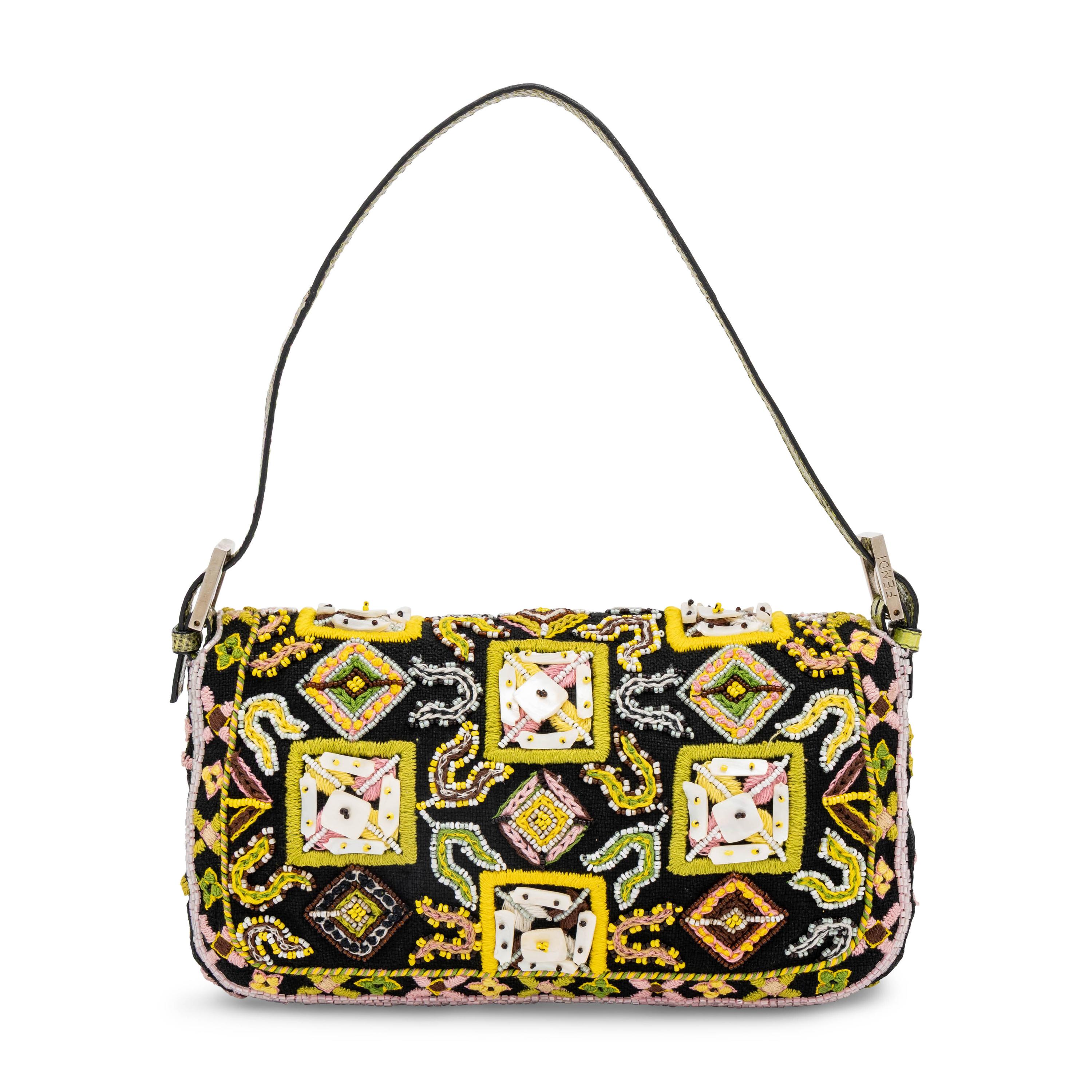 Fendi, Embroidered & Beaded Baguette