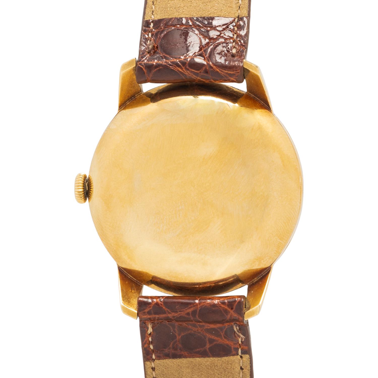 IWC, 18K YELLOW GOLD WATCH WITH IWC BUCKLE