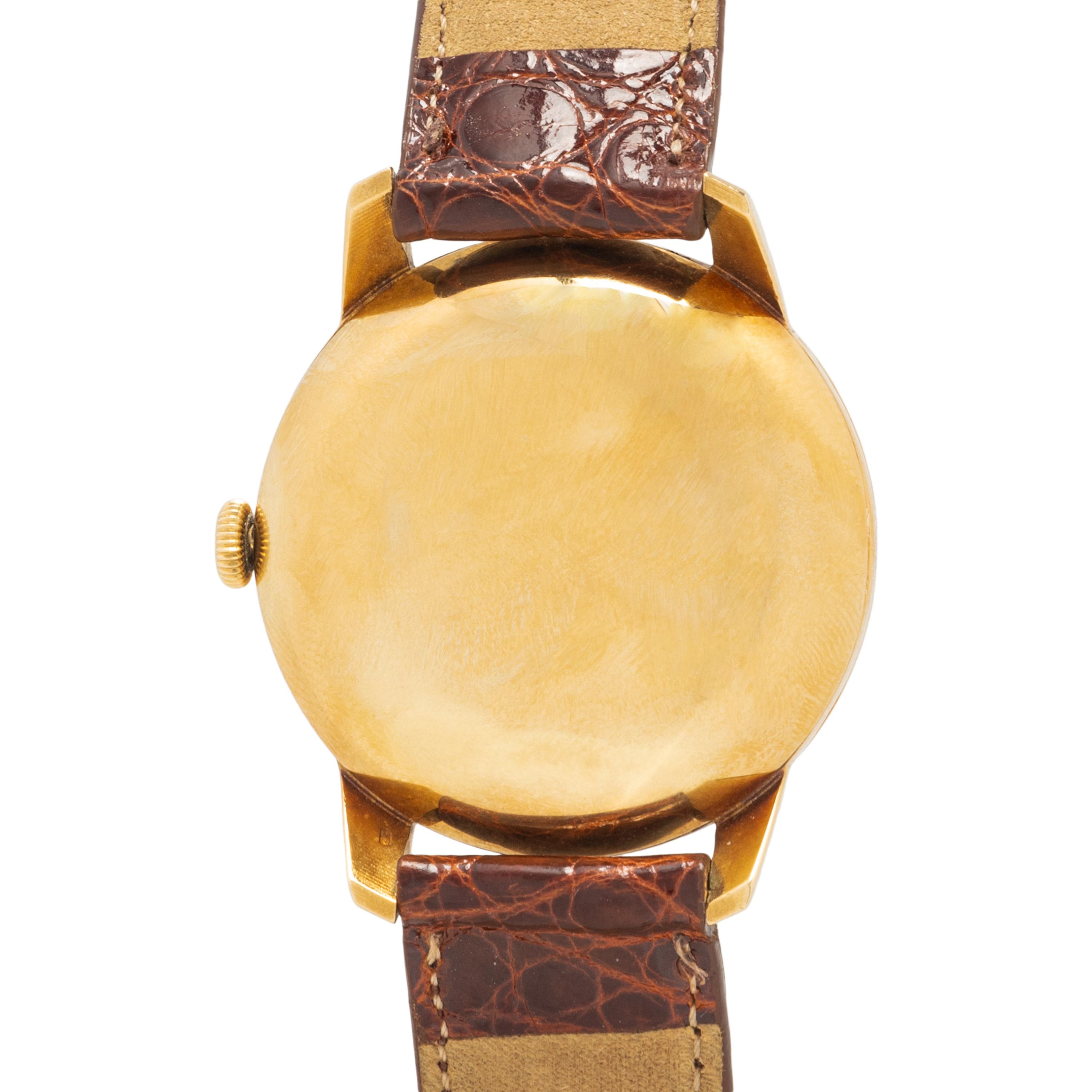 IWC, 18K YELLOW GOLD WATCH WITH IWC BUCKLE