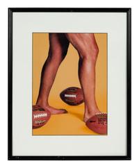 A Group of Five Miscellaneous Artworks Related to Mike Ditka Formerly Displayed at Mike Ditka’s Restaurant