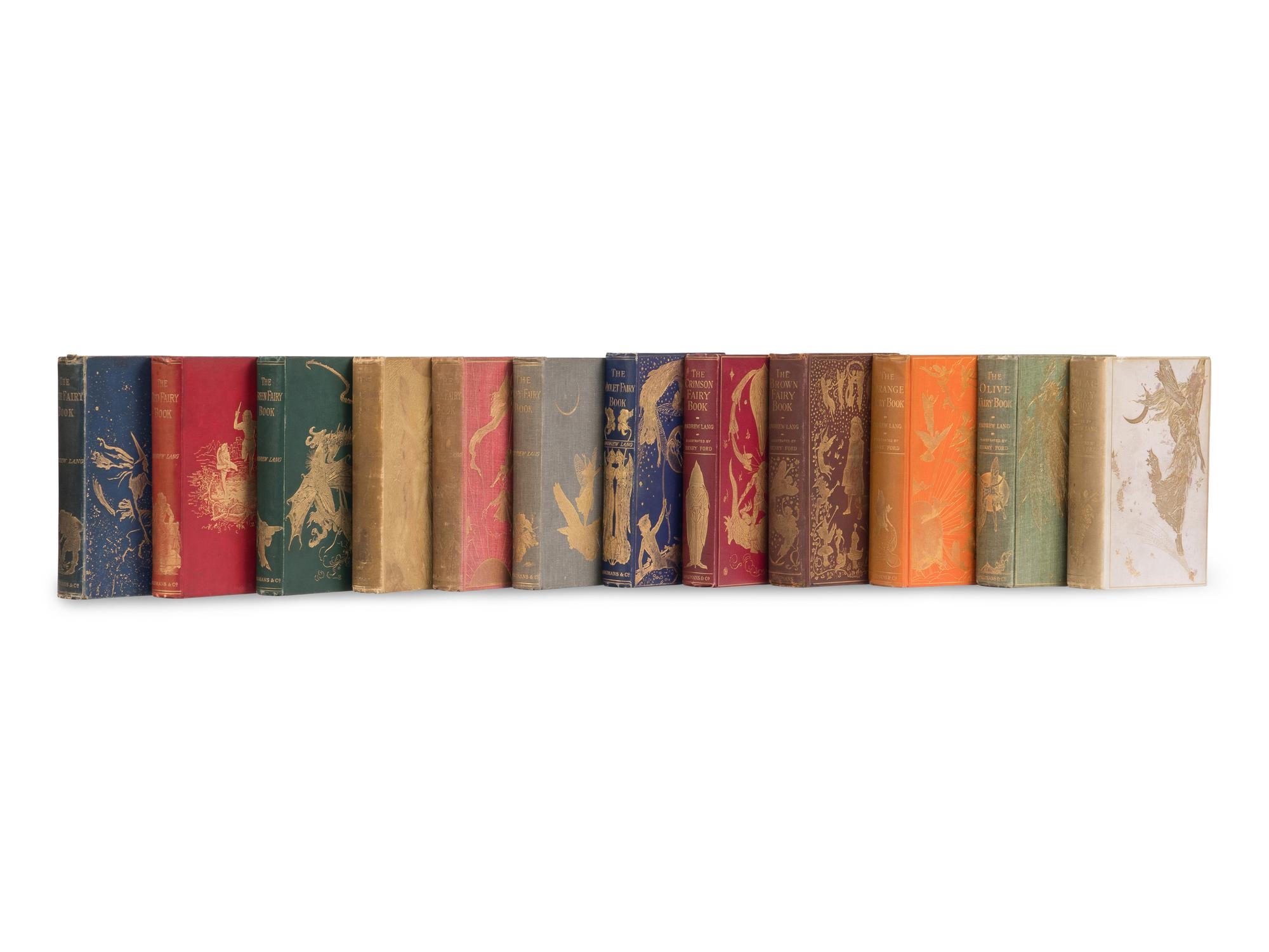 [CHILDREN'S BOOKS & ILLUSTRATION]. LANG, Andrew (1844-1912). [The Fairy Books]. London: Longmans, Green, and Co., 1889-1910.
