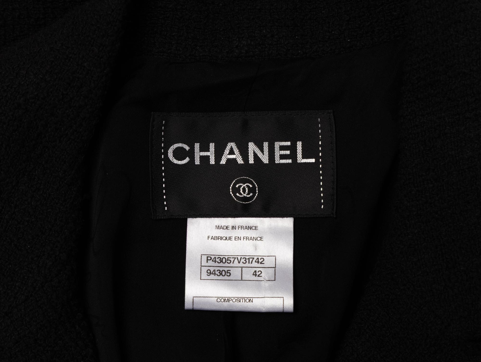 Chanel, Black Tweed Blazer
