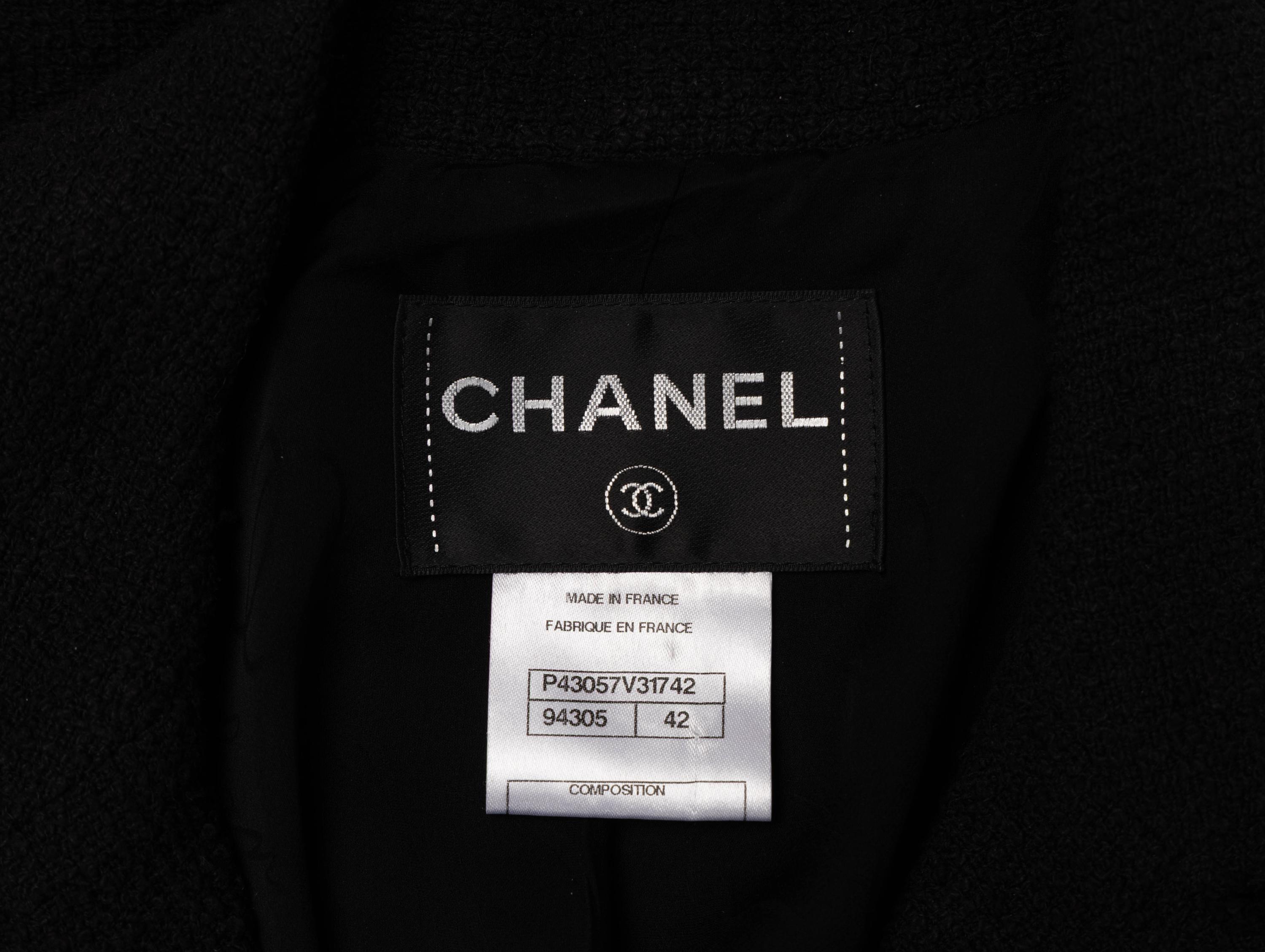 Chanel, Black Tweed Blazer