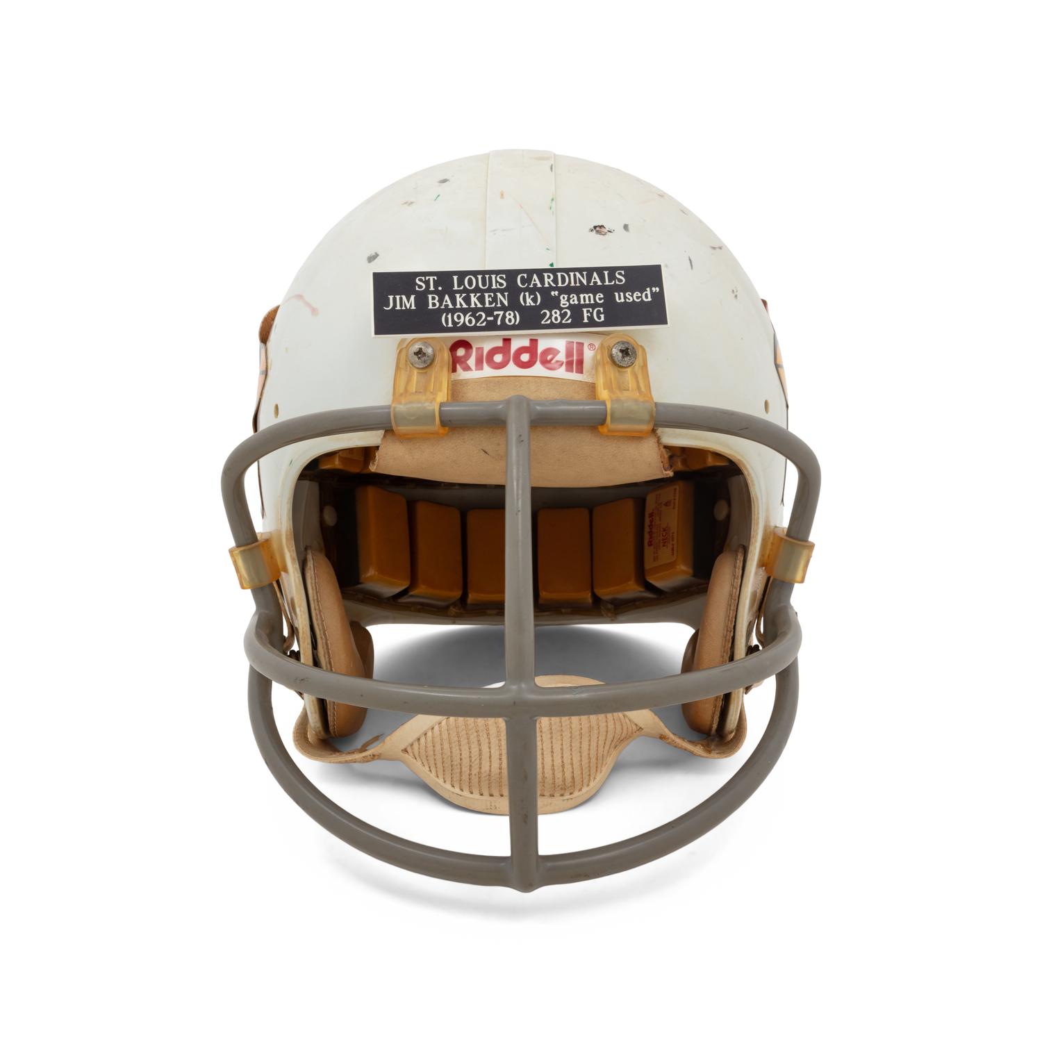 An Original St. Louis Cardinals Game Used Football Helmet