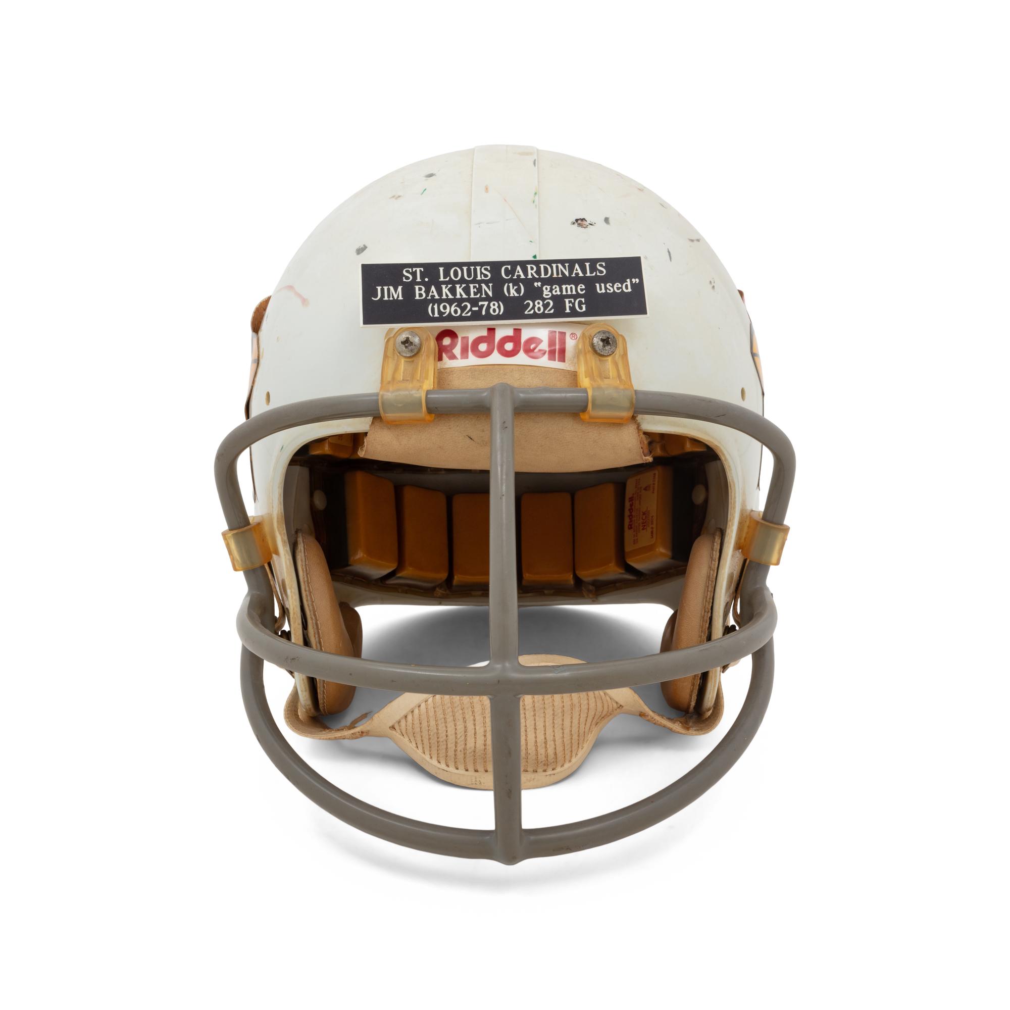 An Original St. Louis Cardinals Game Used Football Helmet