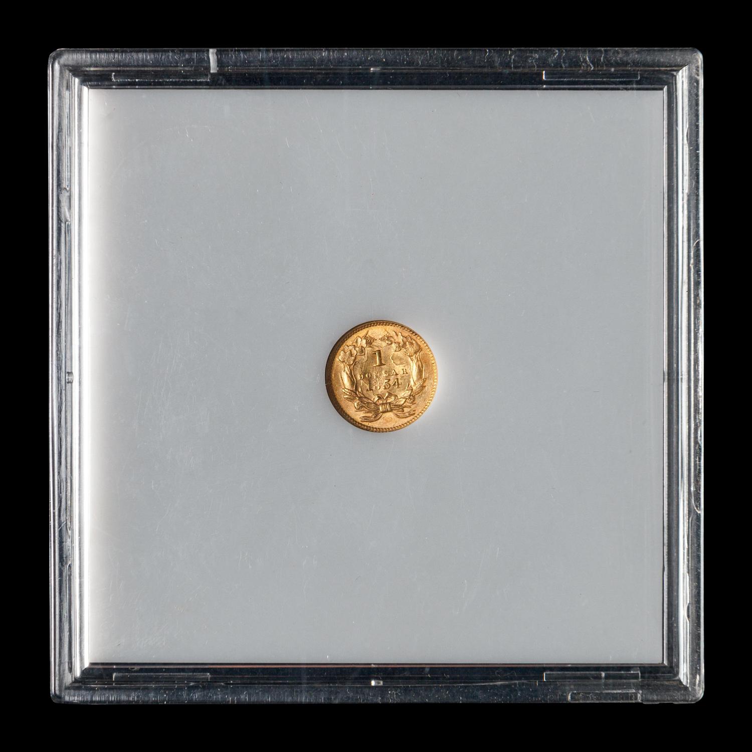 An 1854 Indian Princess $1 Gold Coin