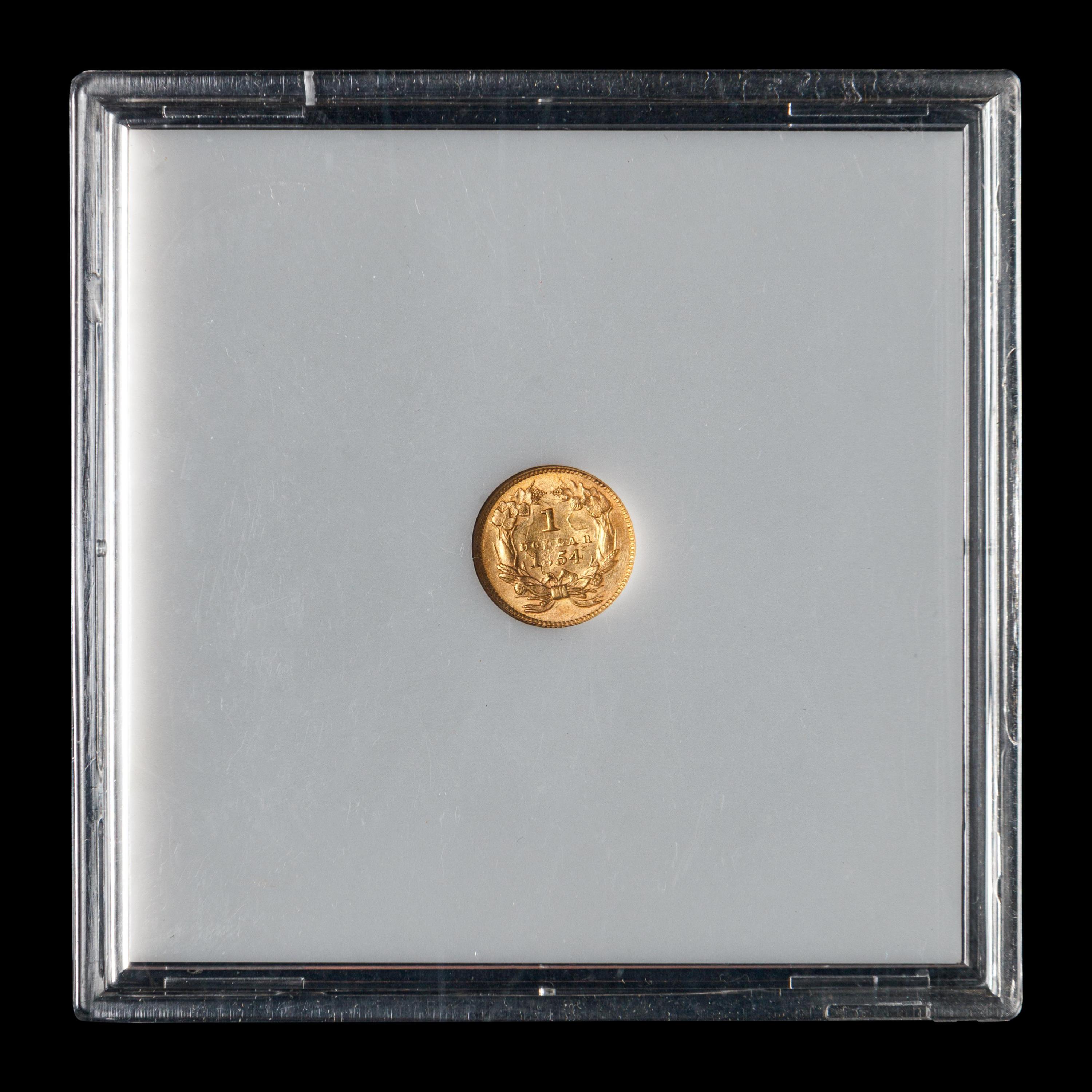 An 1854 Indian Princess $1 Gold Coin