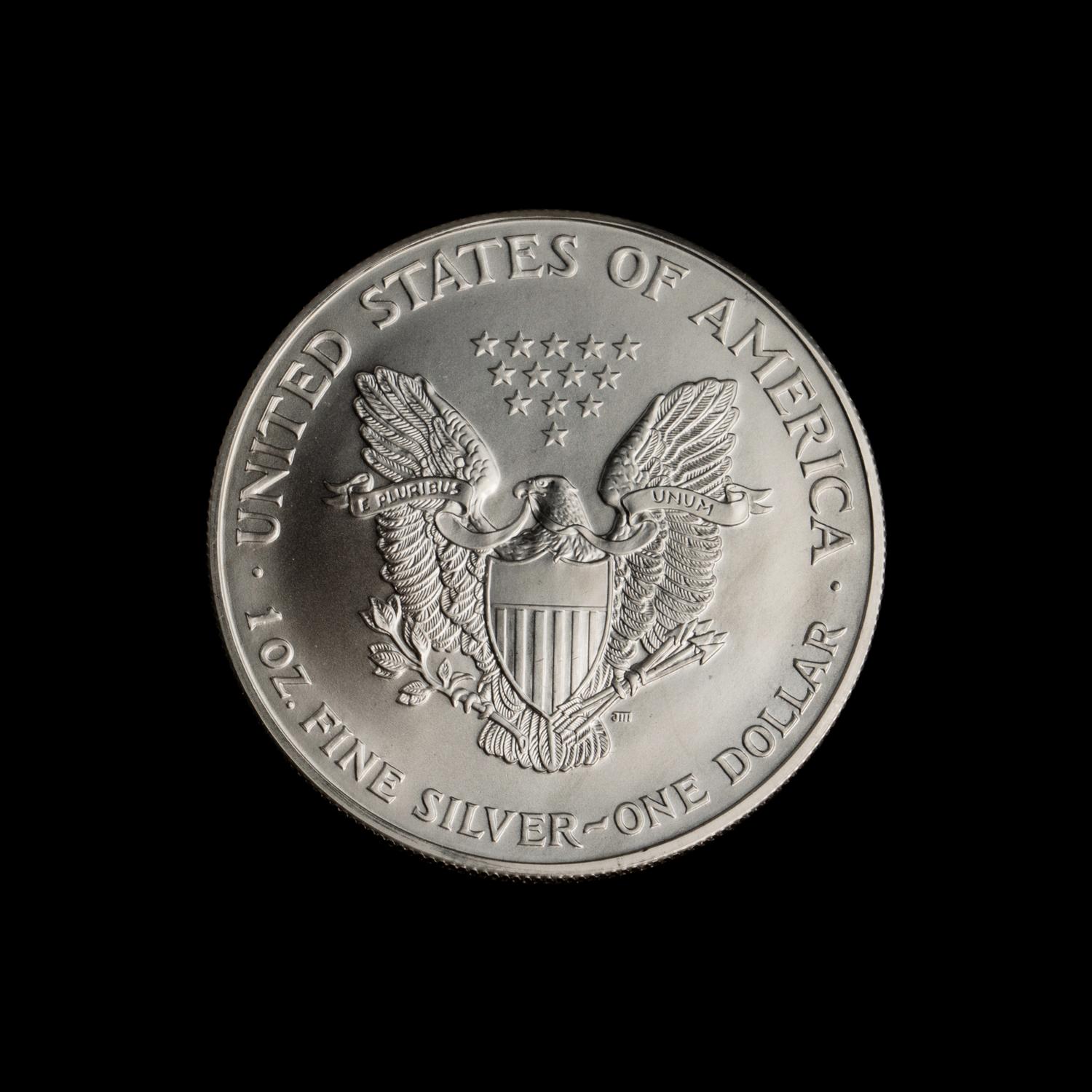 A Large Collection of One Thousand Silver Eagle $1 Coins