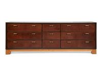 An Oak and Leather-Veneered and Brass Mounted Cabinet