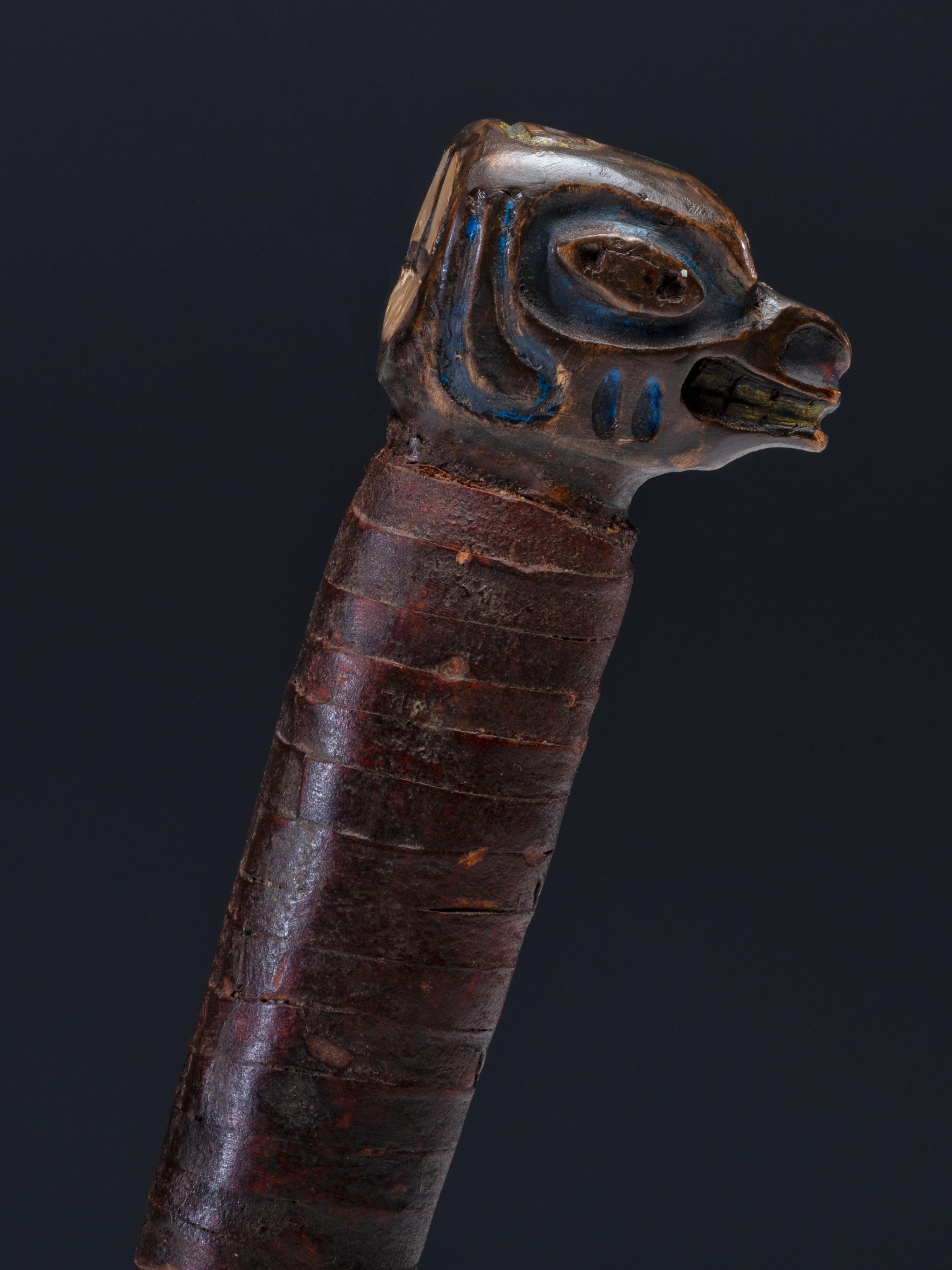 Northwest Coast Carved and Painted Dagger