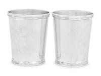 A Pair of American Coin Silver Julep Cups