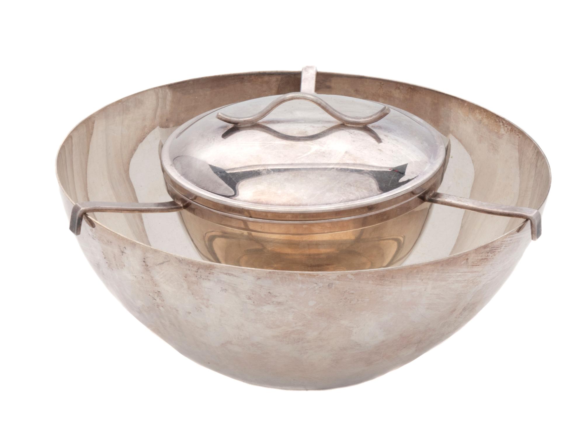 A Danish Silverplate Caviar Bowl — Jørgen Th. Steffensen - Randers, Fourth Quarter 20th Century