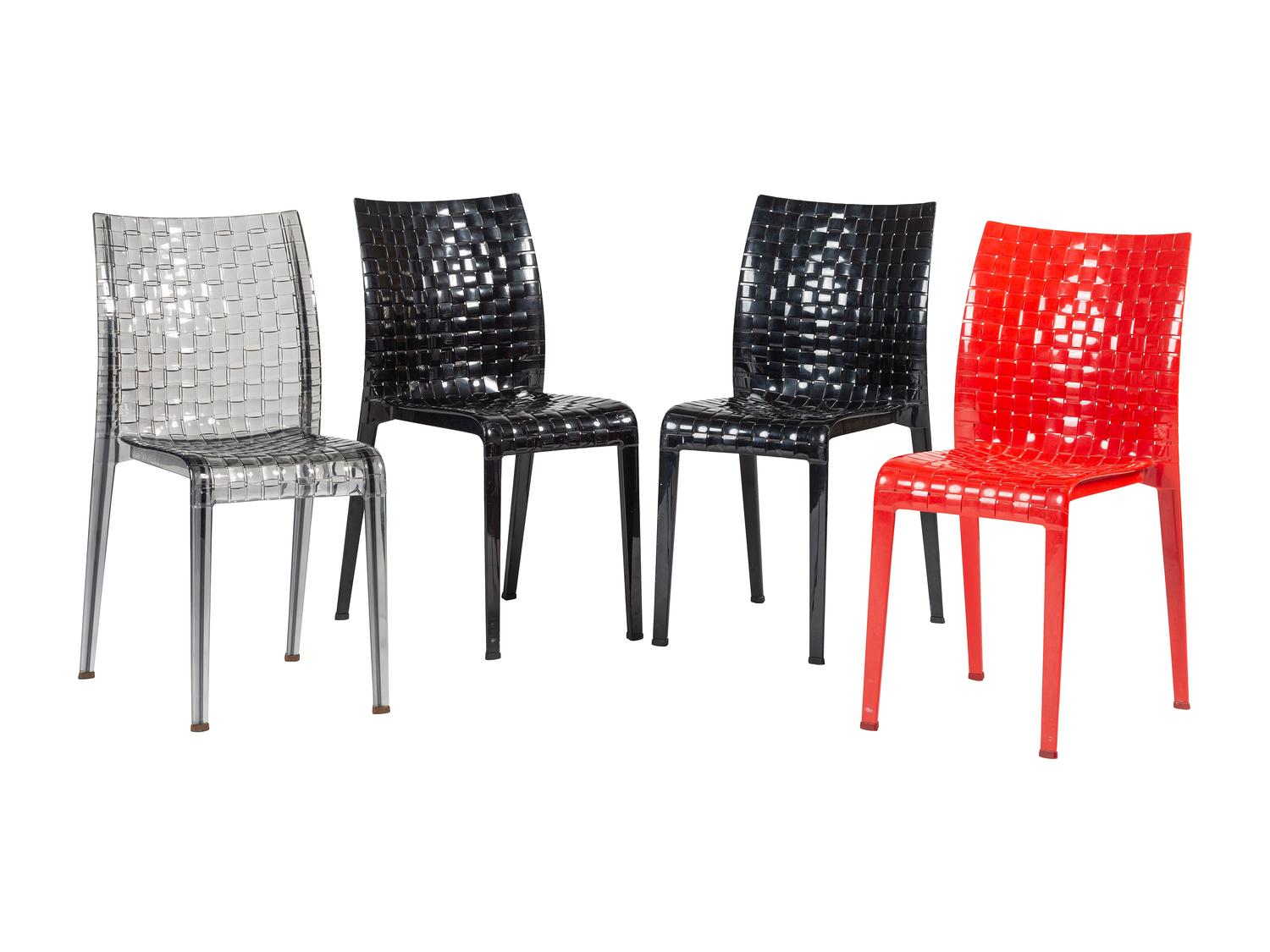 Four Kartell 'Ami Ami' Plastic Chairs