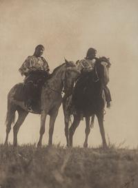 Edward S. Curtis (1868-1952) Two Oglala Girls on Horseback, 1907