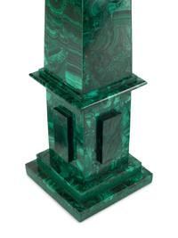 A Pair of Large Malachite Obelisks