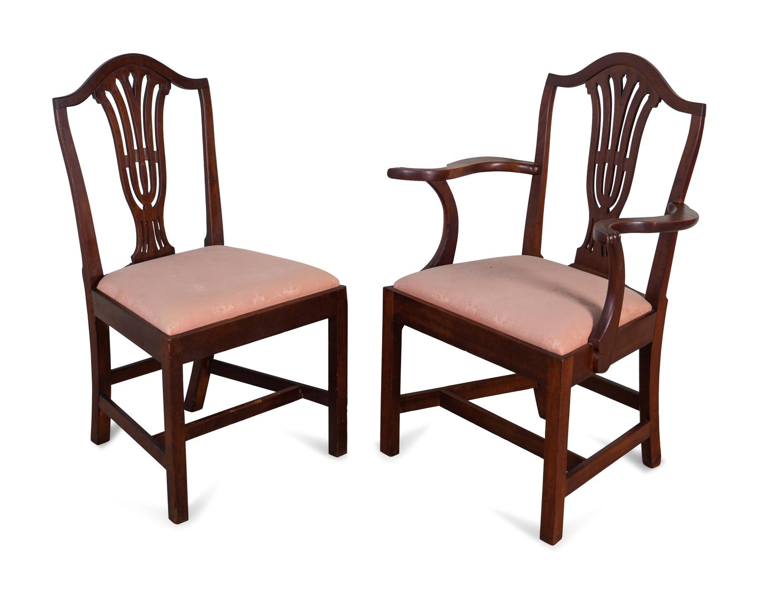 Eight Chippendale Cherrywood Dining Chairs — Attributed to Elijah Booth, Woodbury, Connecticut, Circa 1790