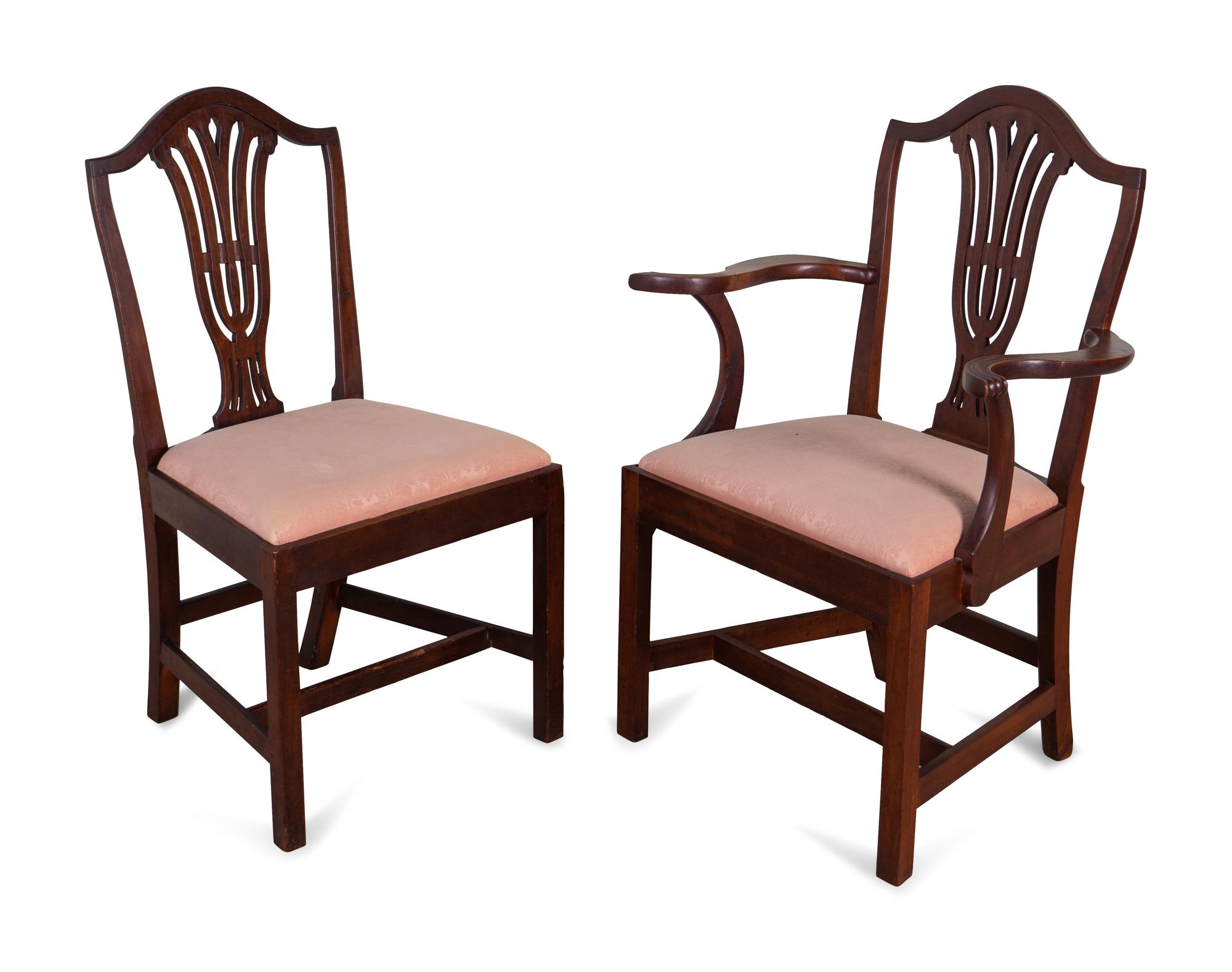 Eight Chippendale Cherrywood Dining Chairs — Attributed to Elijah Booth, Woodbury, Connecticut, Circa 1790