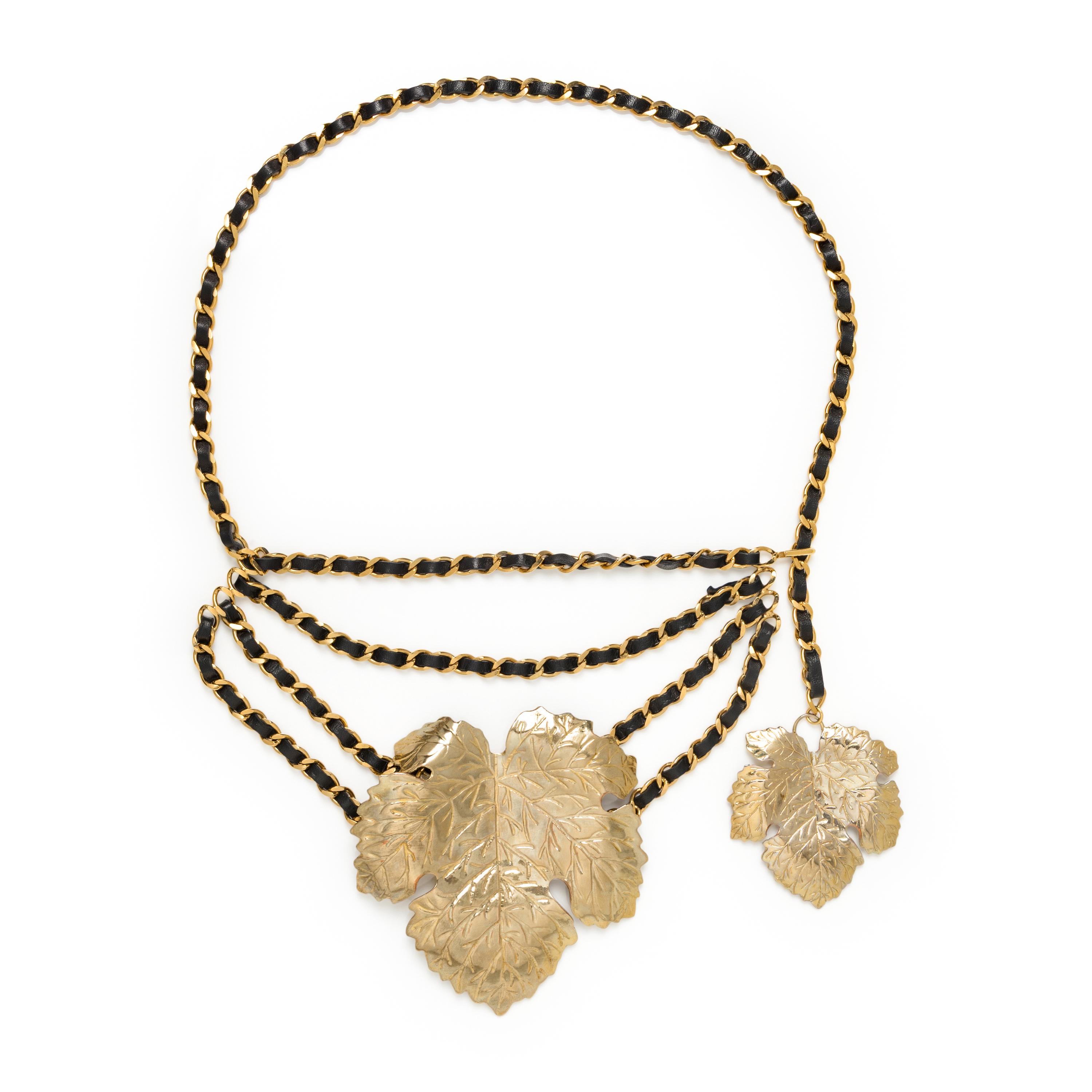 Chanel, Fig Leaf Chain Belt, S/S 1992